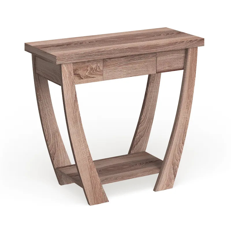 Modern Console Table with Drawer and Shelf