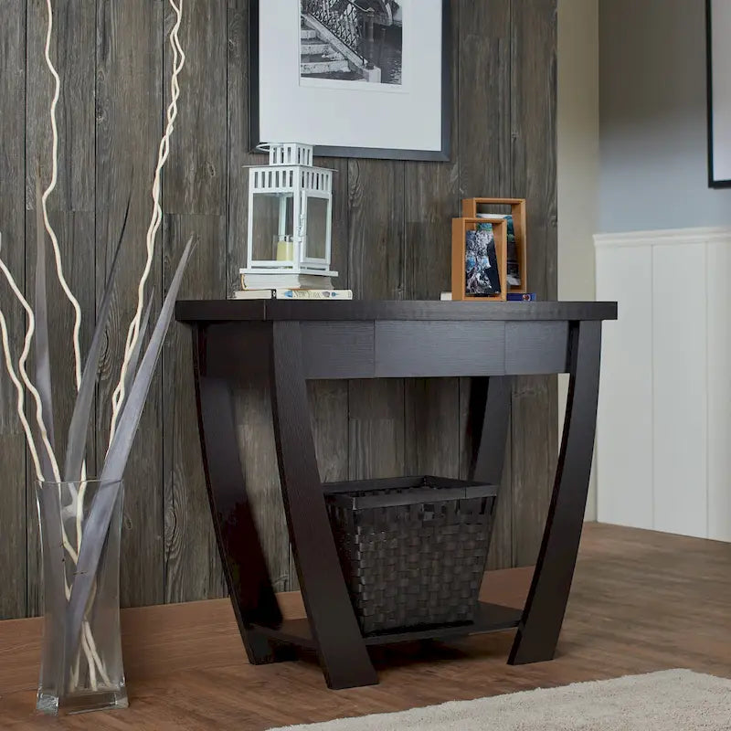 Modern Console Table with Drawer and Shelf