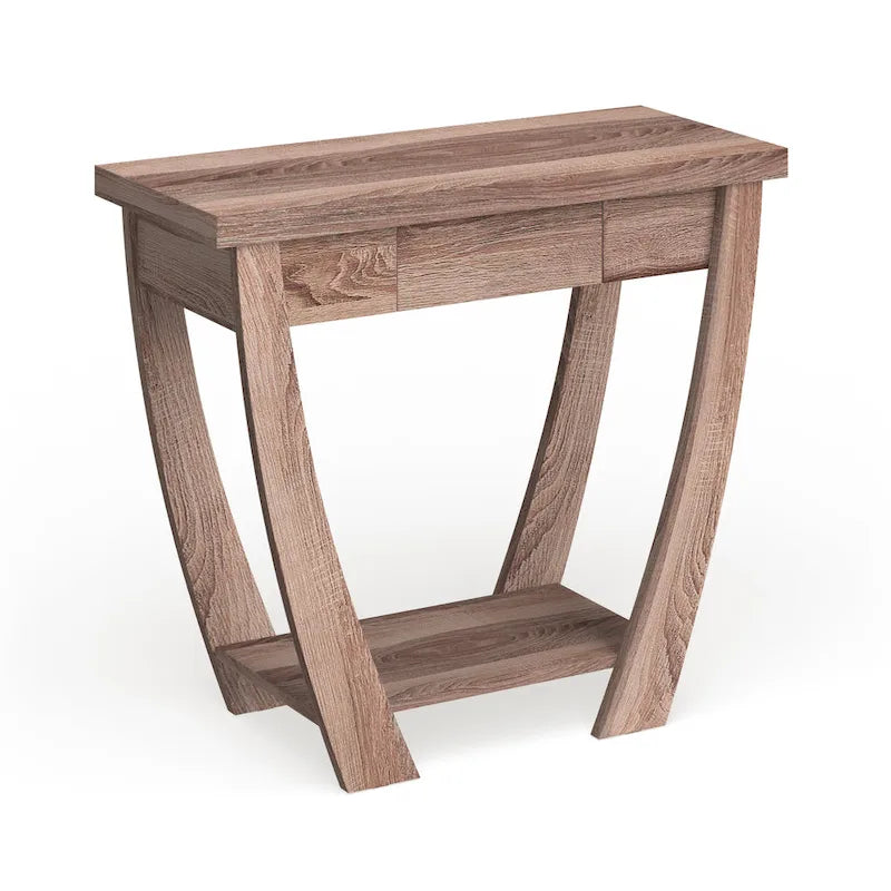 Modern Console Table with Drawer and Shelf