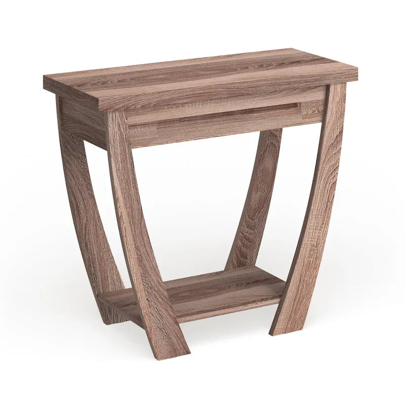 Modern Console Table with Drawer and Shelf