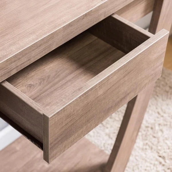 Modern Console Table with Drawer and Shelf
