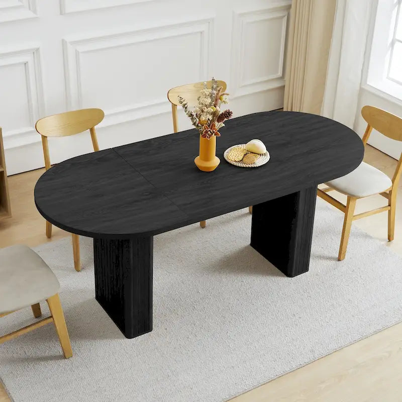 Oval Wood Dining Table – Seats 4-6