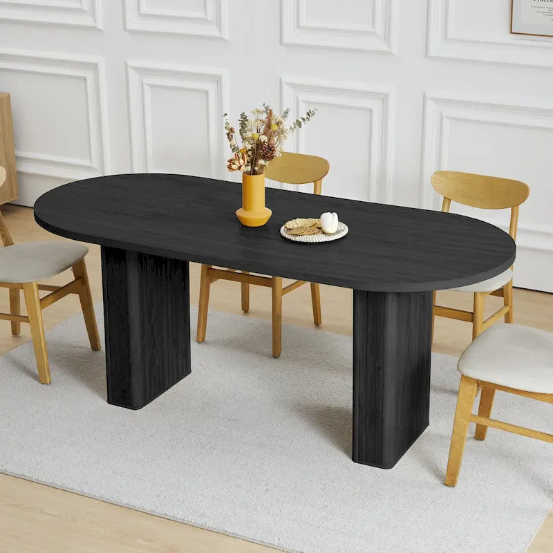 Oval Wood Dining Table – Seats 4-6