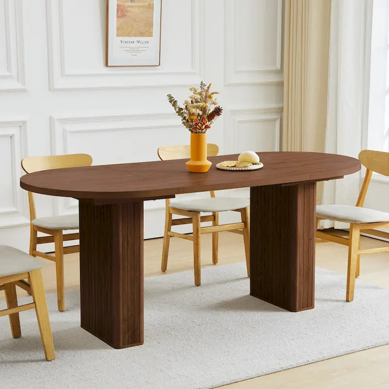 Oval Wood Dining Table – Seats 4-6