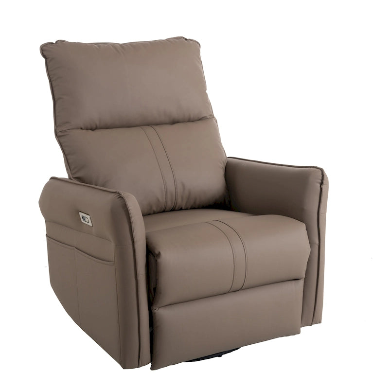 Fauteuil inclinable électrique pivotant 270° avec ports USB