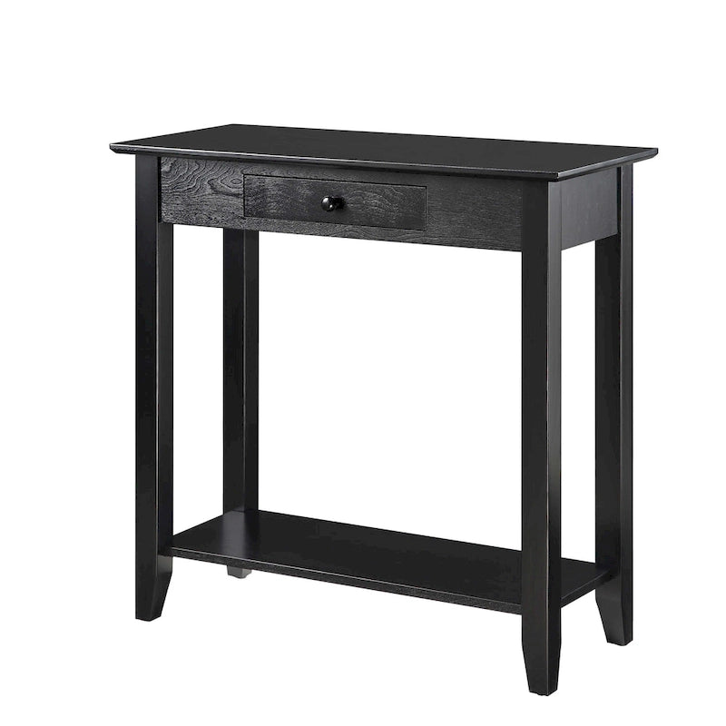 Hall Table with 1 Drawer and 2-Tier Shelving | Entryway Console Table