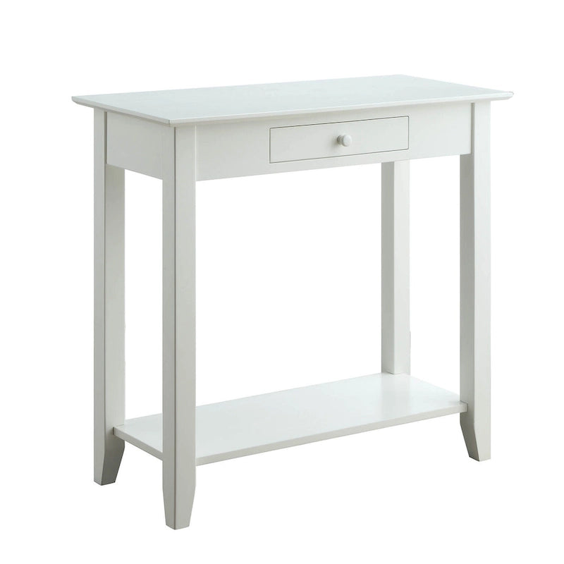 Hall Table with 1 Drawer and 2-Tier Shelving | Entryway Console Table