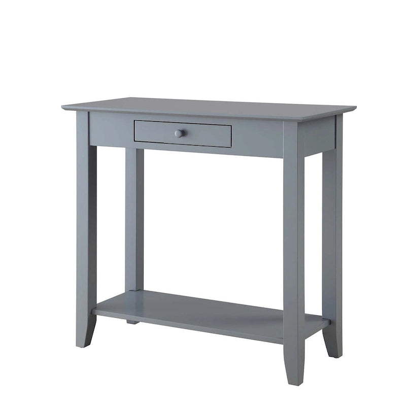 Hall Table with 1 Drawer and 2-Tier Shelving | Entryway Console Table
