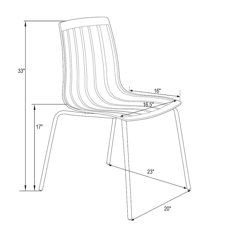 Transparent Acrylic Dining Chair with Chrome Legs | Modern Accent Side Chair