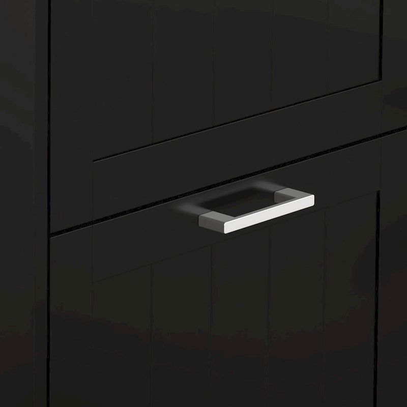 Narrow Entryway Shoe Cabinet with 3 Flip Doors and Adjustable Shelves