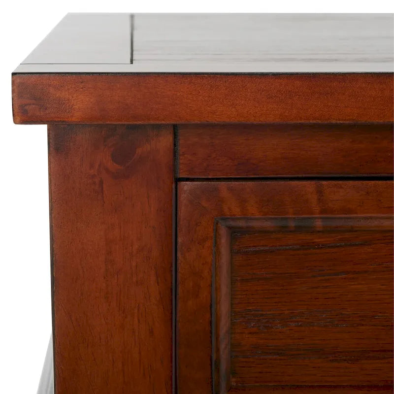 Shaker Style Pine Wood Coffee Table with 3 Drawers and Lower Shelf