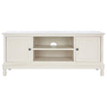 2-Door 1-Shelf Media Stand with Striated Door Detail | Distressed Finish