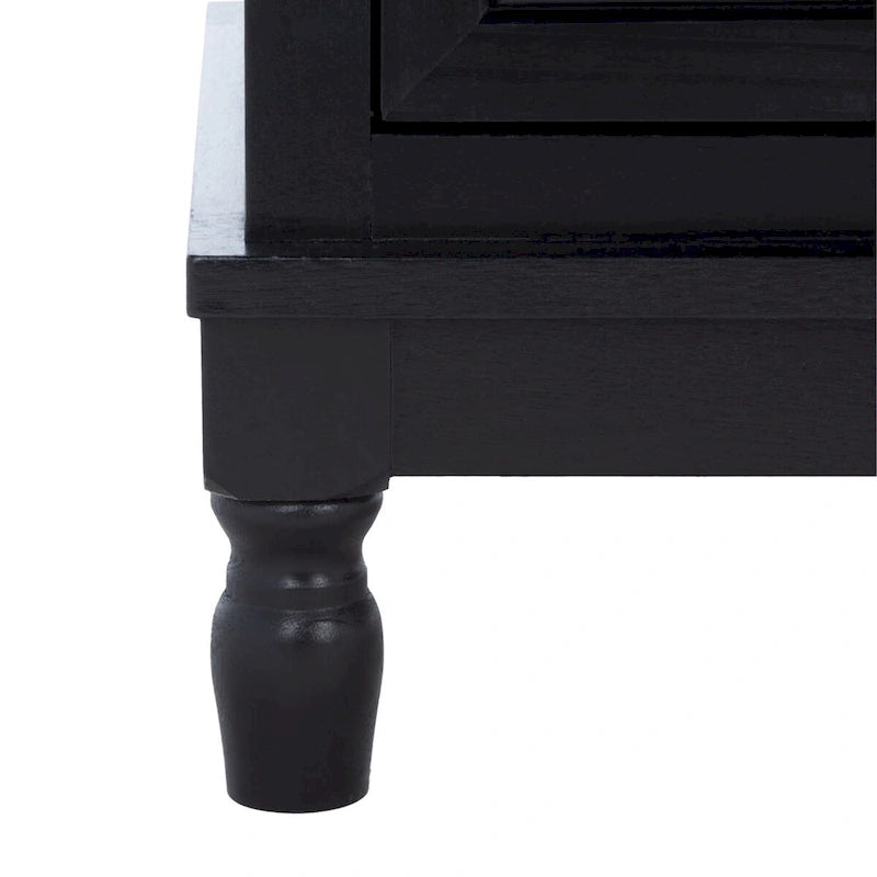 2-Door 1-Shelf Media Stand with Striated Door Detail | Distressed Finish