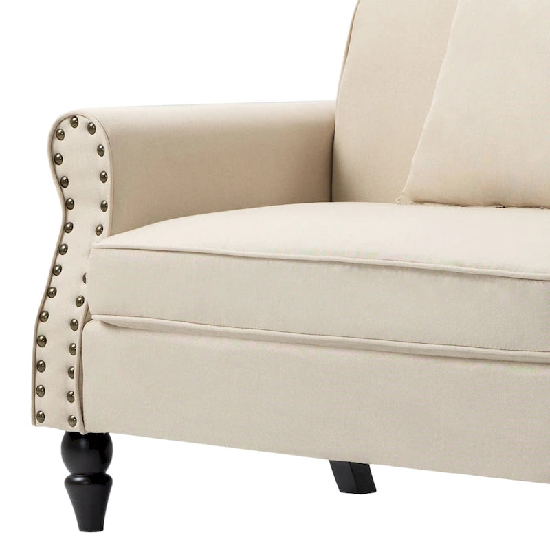 Modern 73 Couch Loveseat Upholstered Sofa