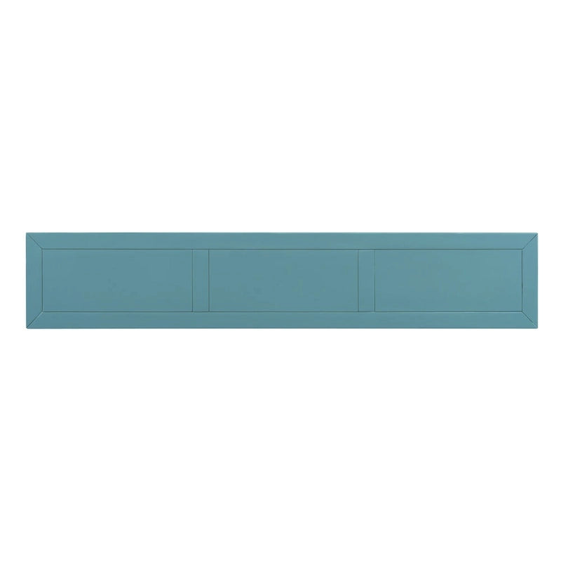 Rustic Console Table with 4 Drawers and Bottom Shelf | Distressed Finish