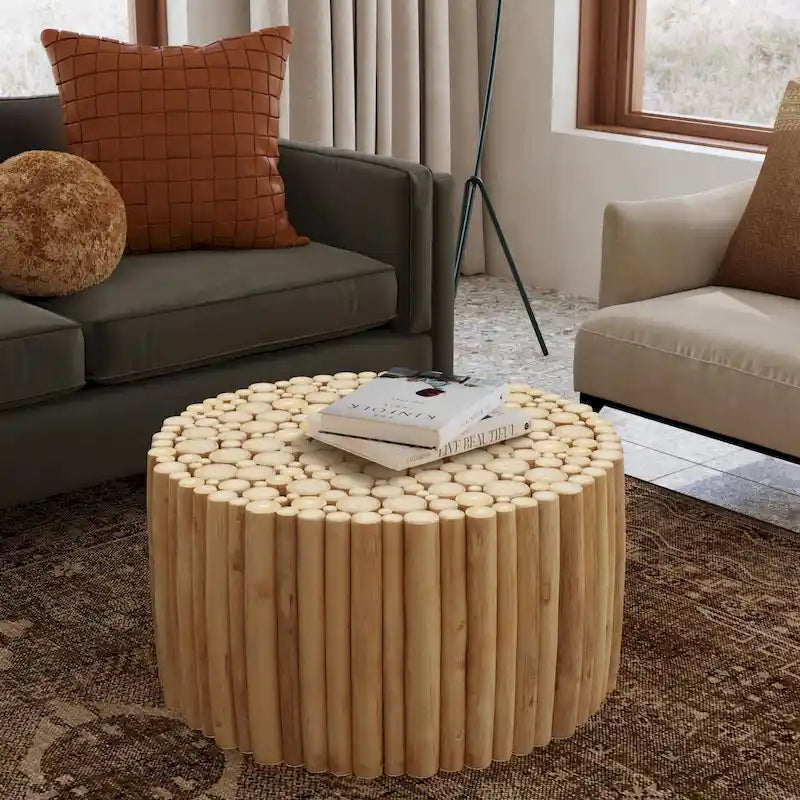 Teak Wood Branch Bundle Coffee Table